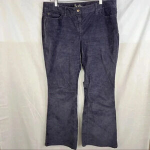BODEN Women's Corduroy Gray Bootcut Denim Jeans Cotton Blend Size 10P Classic